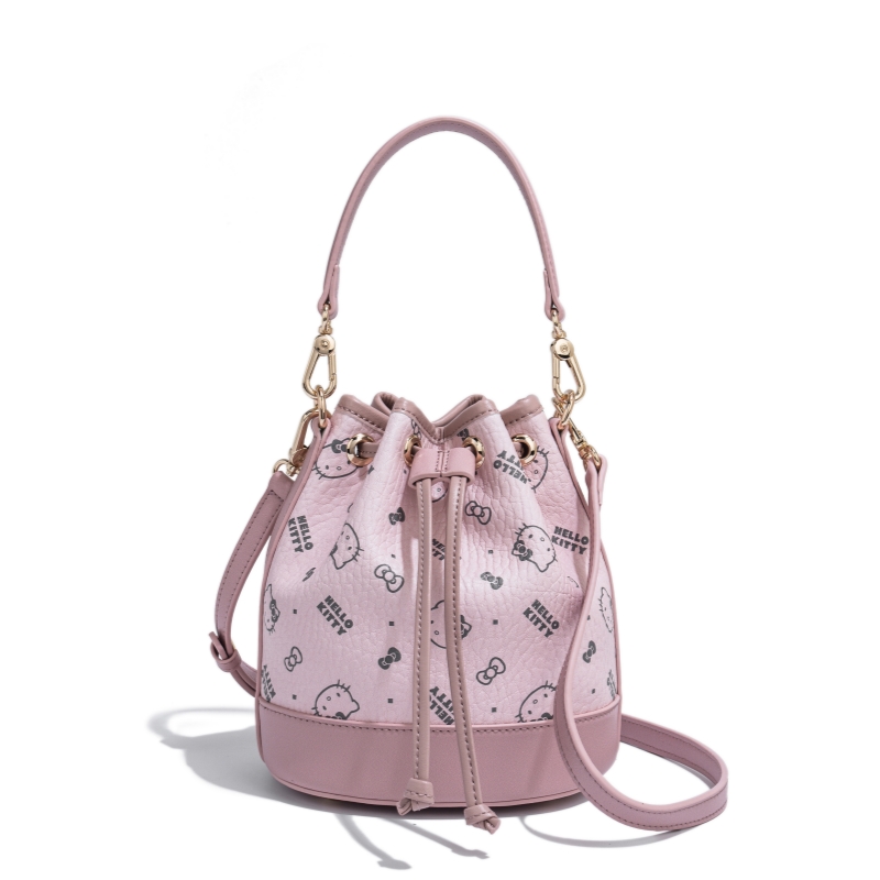 HelloKitty时尚印花少女风水桶包