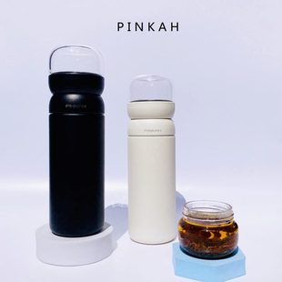 泡茶杯便携过滤水杯子 品家家品茶水分离杯办公室不锈钢保温杯男士