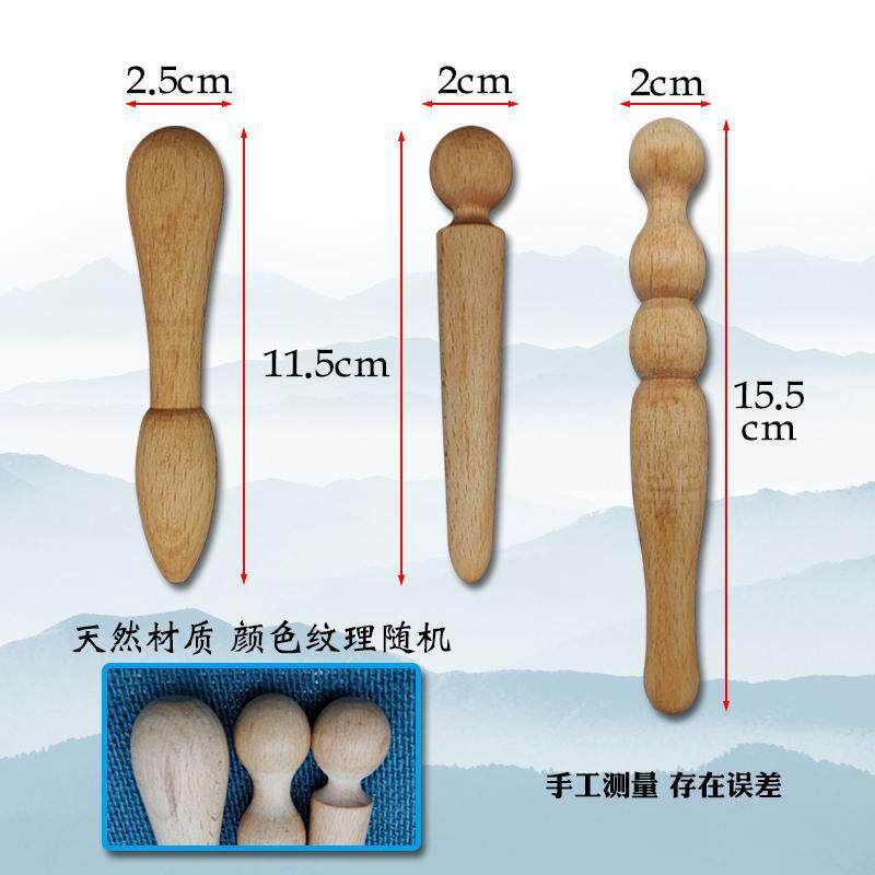 实木手疗棒足底穴位按压按摩锥足疗棒实木质按摩器点穴拔筋通络