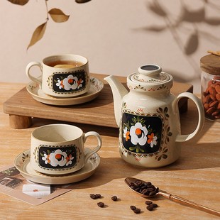 精选法式中古风茶具套装高级感水具陶瓷茶壶泡茶家用乔迁订婚新婚