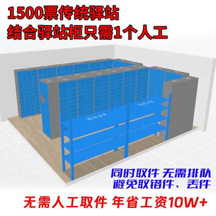 递小二超市驿站智驿站专用能递快柜量自提柜递管家批投用递驿站专