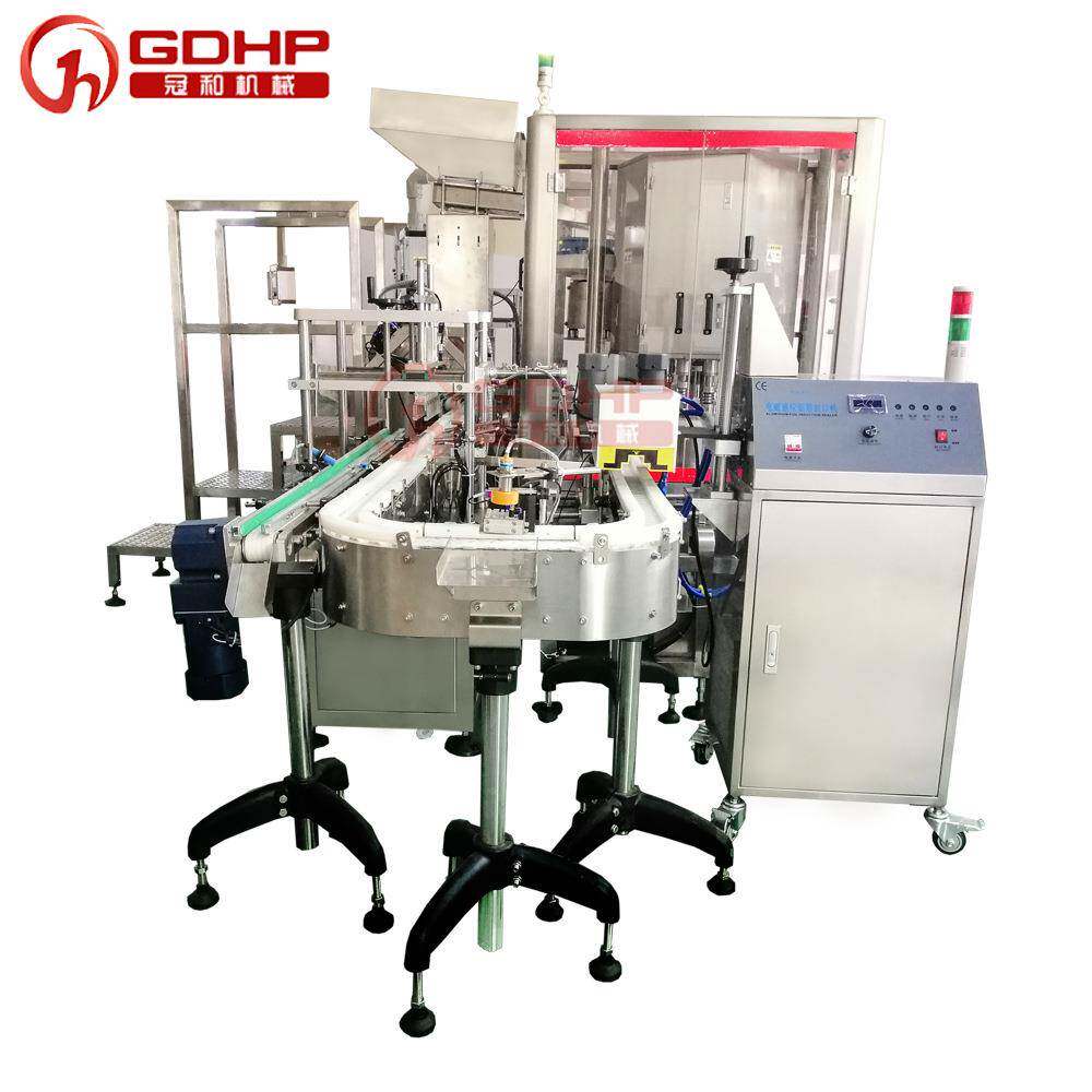 滴眼液药剂灌装机自动鼻喷气雾剂药水剂瓶液灌装试旋小盖体一体机