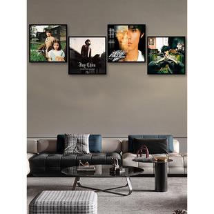 周杰伦专辑封面装饰画JAY周边挂画客厅卧室海报壁画酒吧桌面摆画