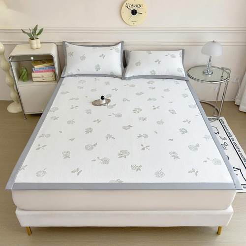 夏季A类100%乙纶冰丝凉席可机洗母婴级冰豆豆凉感软凉席夏天专用