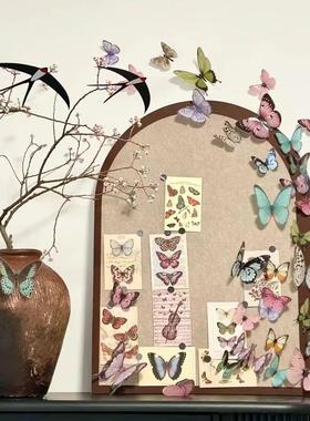 新款PVC立体蝴蝶节配饰卡片花束蝴蝶装饰彩蝶卡片花店配件用品