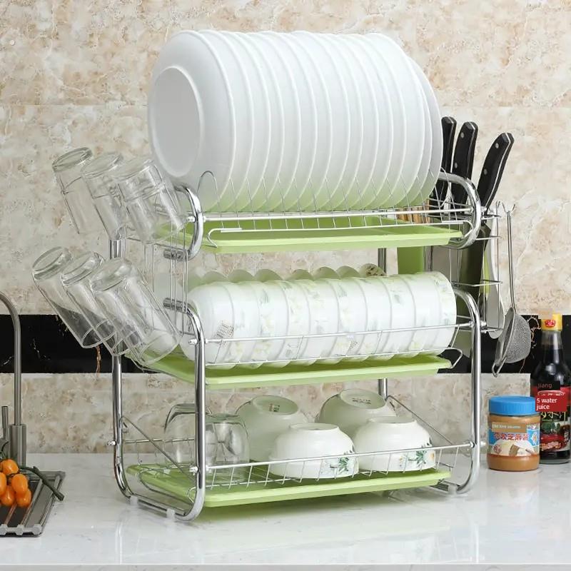 碗架沥水架家用厨房置物架神器多功能凉盘子晾放碗碟架碗筷收纳盒