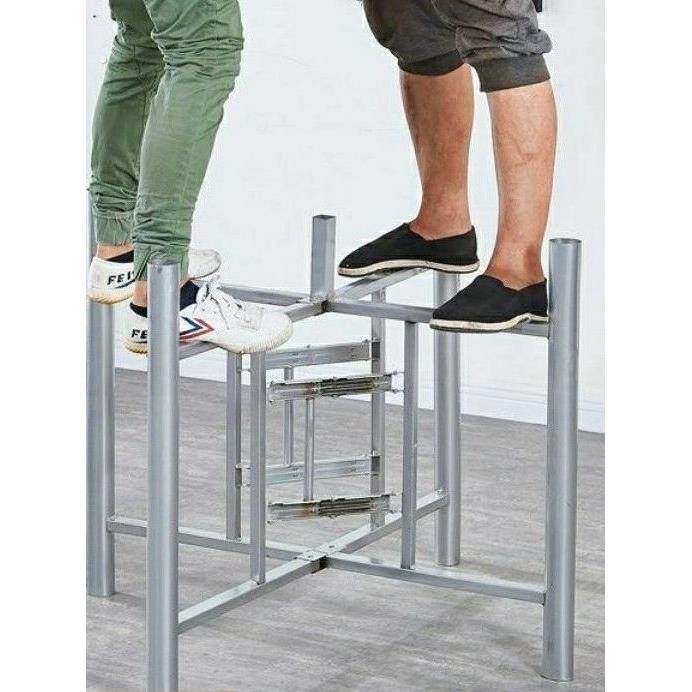 餐桌脚定制大圆桌架可折叠铁艺桌腿支架实用伸缩桌架实用桌脚架