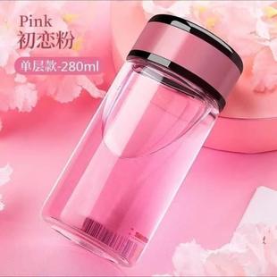 单层玻璃杯双层水杯女士保温杯茶杯便携学生可爱韩版 ins杯子