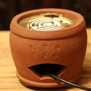 手工养生陶壶小风炉 红泥电陶炭炉煮烹茶烧水家用户外陶土老式