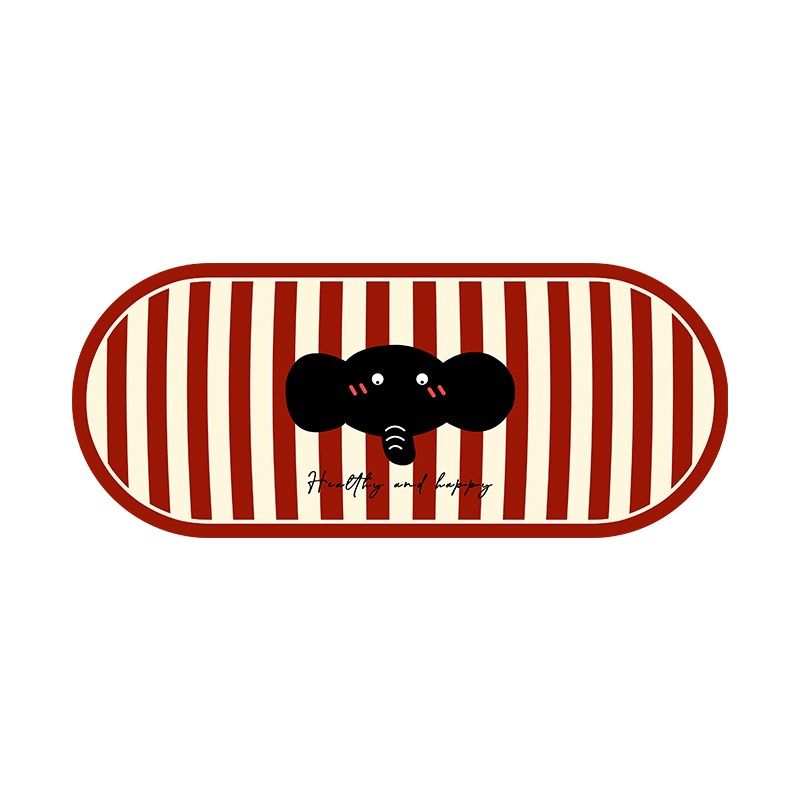 厨房硅藻泥地垫可爱卡通大象防滑防油耐脏防水专用可擦免洗地毯,居家布艺,厨房地垫,淘宝优惠券,粉丝福利购,淘宝优惠卷