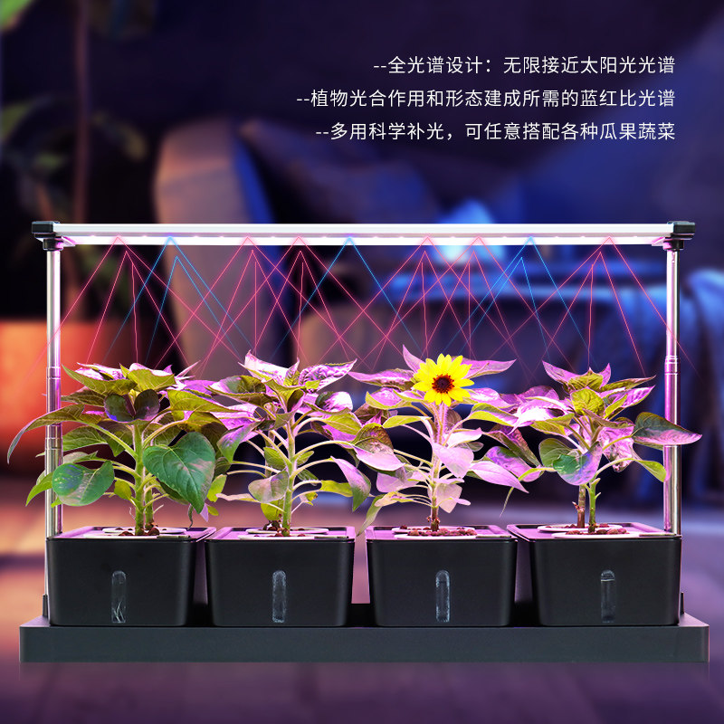 无土水耕栽培设备家用组合水培种植智能蔬菜种植育苗多功能补光灯