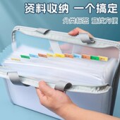 A4透明风琴包学生试卷收纳袋手提文件袋科目分类收纳整理神器多层