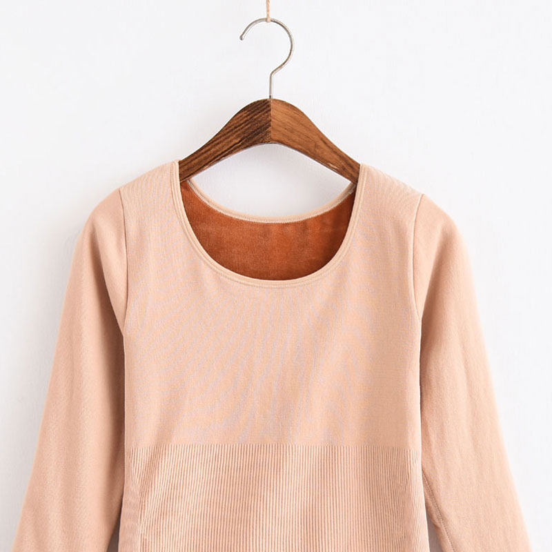 大圆领加绒加厚保暖内衣长袖T恤打底秋衣蕾丝塑身美体薄大码女冬,女士内衣/男士内衣/家居服,保暖上装,淘宝优惠券,粉丝福利购,淘宝优惠卷