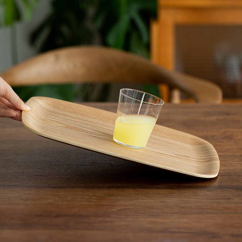 霜山水曲柳托盘家用防滑木制茶盘长方形茶托日式下午茶餐盘36cm,餐饮具,餐用托盘,淘宝优惠券,粉丝福利购,淘宝优惠卷