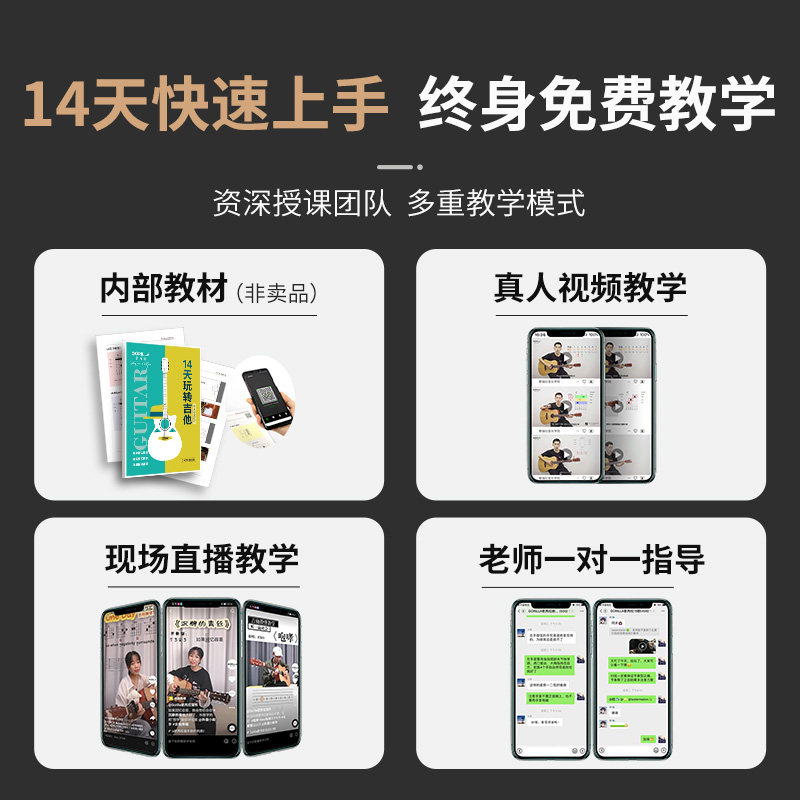 歌芮拉单板民谣吉他P20初学者男女生专用36/41寸新手入门电箱吉它图片