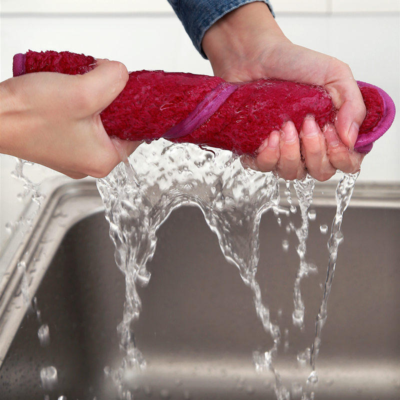 厨房抹布吸水双面加厚不掉毛家务抹桌子布挂式擦手巾方巾家用桌布