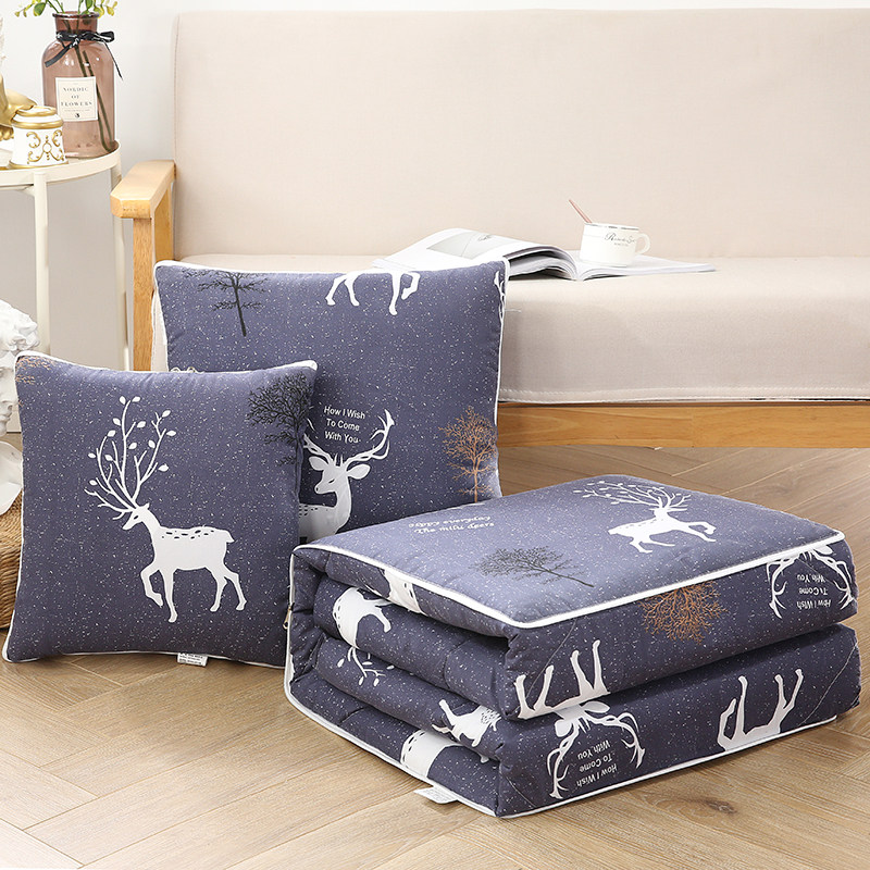 抱枕被两用汽车沙发靠垫被办公室午睡折叠薄空调被学生宿舍大号被