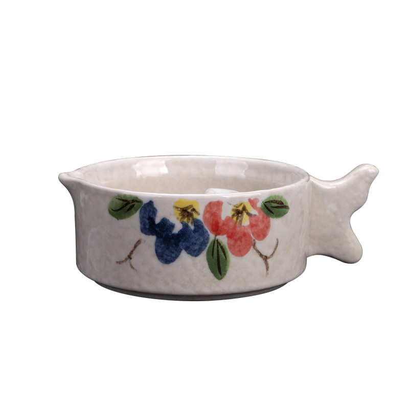 墨池带盖多功能墨碟 青花瓷器砚台 小笔洗 景德镇青花手绘墨池墨