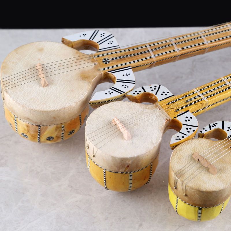 新疆民族弹拨乐器热瓦普手工艺品家居装饰摆件旅游纪念品道具模型