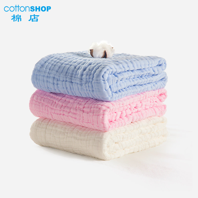 棉店婴儿浴巾纯棉纱布新生儿洗澡吸水加大加厚儿童毛巾被宝宝浴巾