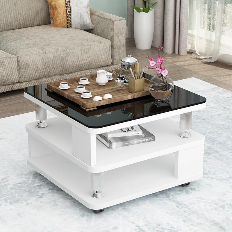 正方形休闲四方桌桌子简易四方茶桌沙发边桌茶台小型客厅小茶几