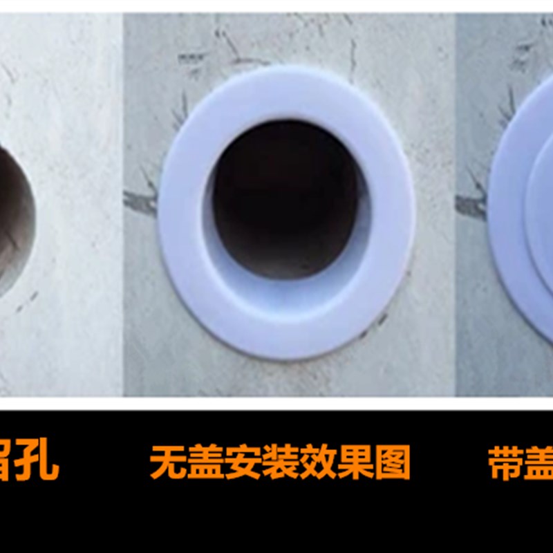 油烟机孔装饰盖墙孔盖墙洞密封堵盖遮丑管堵塞排烟管盖空调孔洞堵