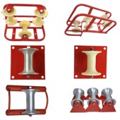 地缆滑轮 直线滑轮 桥架滑轮 电力滑车 尼龙轮铝轮 电缆放线滑轮