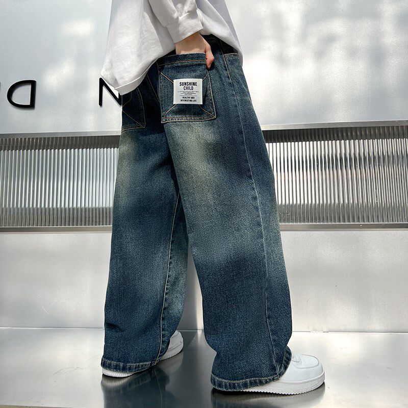 儿童装男童春装裤子2025新款男孩春季长裤中大童牛仔裤春秋款休闲