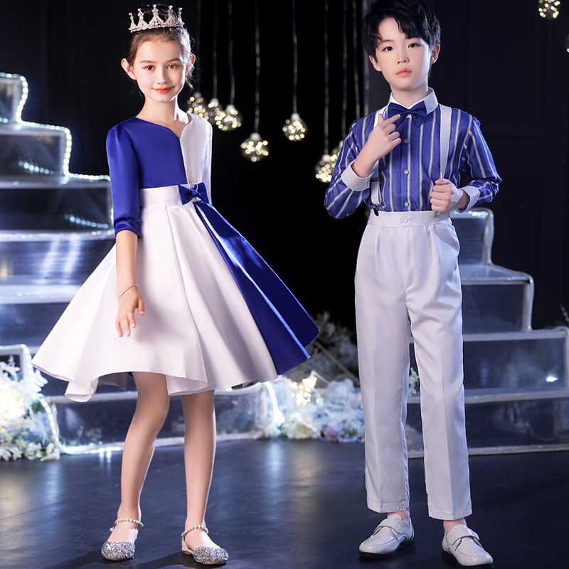 六一儿童节童声大合唱团演出服中小学生男女诗歌朗诵舞蹈表演服装