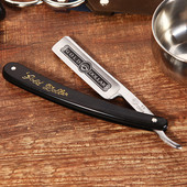 剃刀刮胡刀剃头刀家用刮脸刀手动剃须刀理发剃刀一体式 金元 66老式