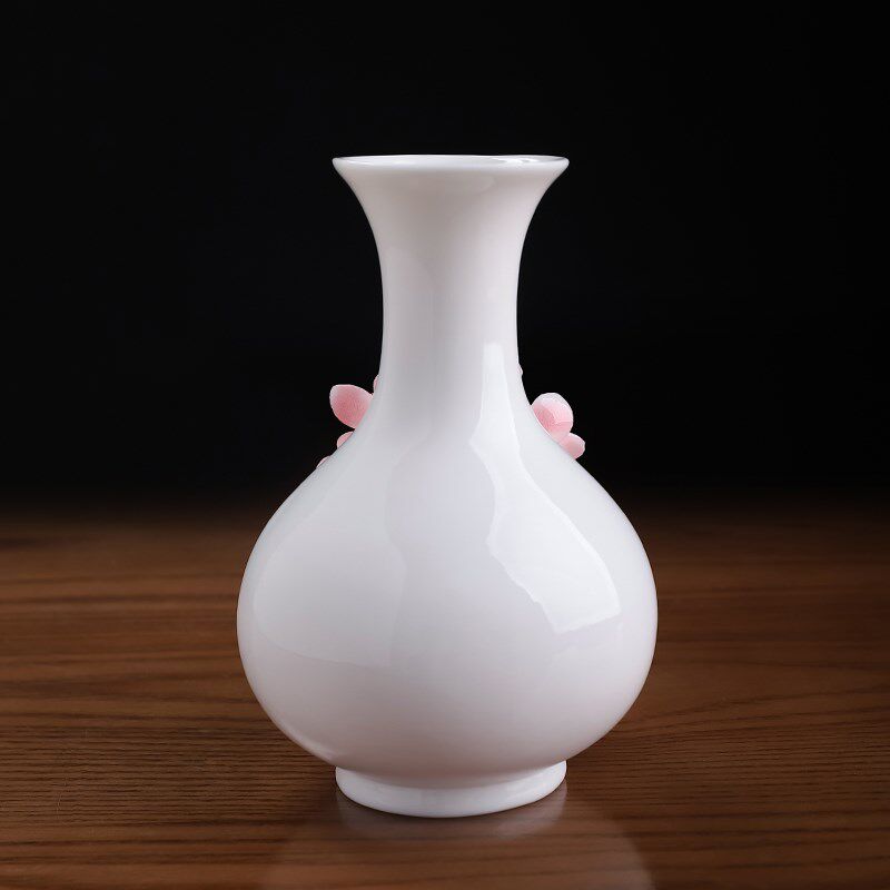 东方泥土《玉壶春瓶》新中式手工兰花陶瓷花瓶插花干花客厅装饰品
