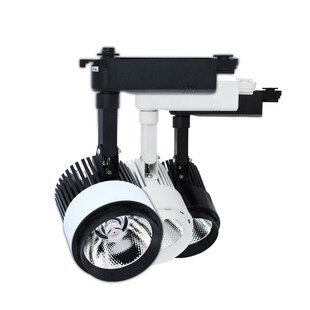 高亮店铺led射灯3500k三色变光轨道灯12瓦30w服装店商用cob导轨灯
