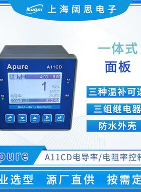 电导率仪A10/A11CD工业在线电阻率控制器台式电导率检测仪
