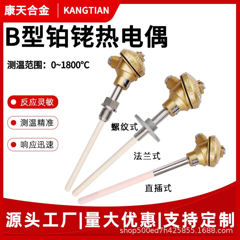 铂铑热电偶B型高温刚玉管0-1800度防水防爆可定制工厂销售定制