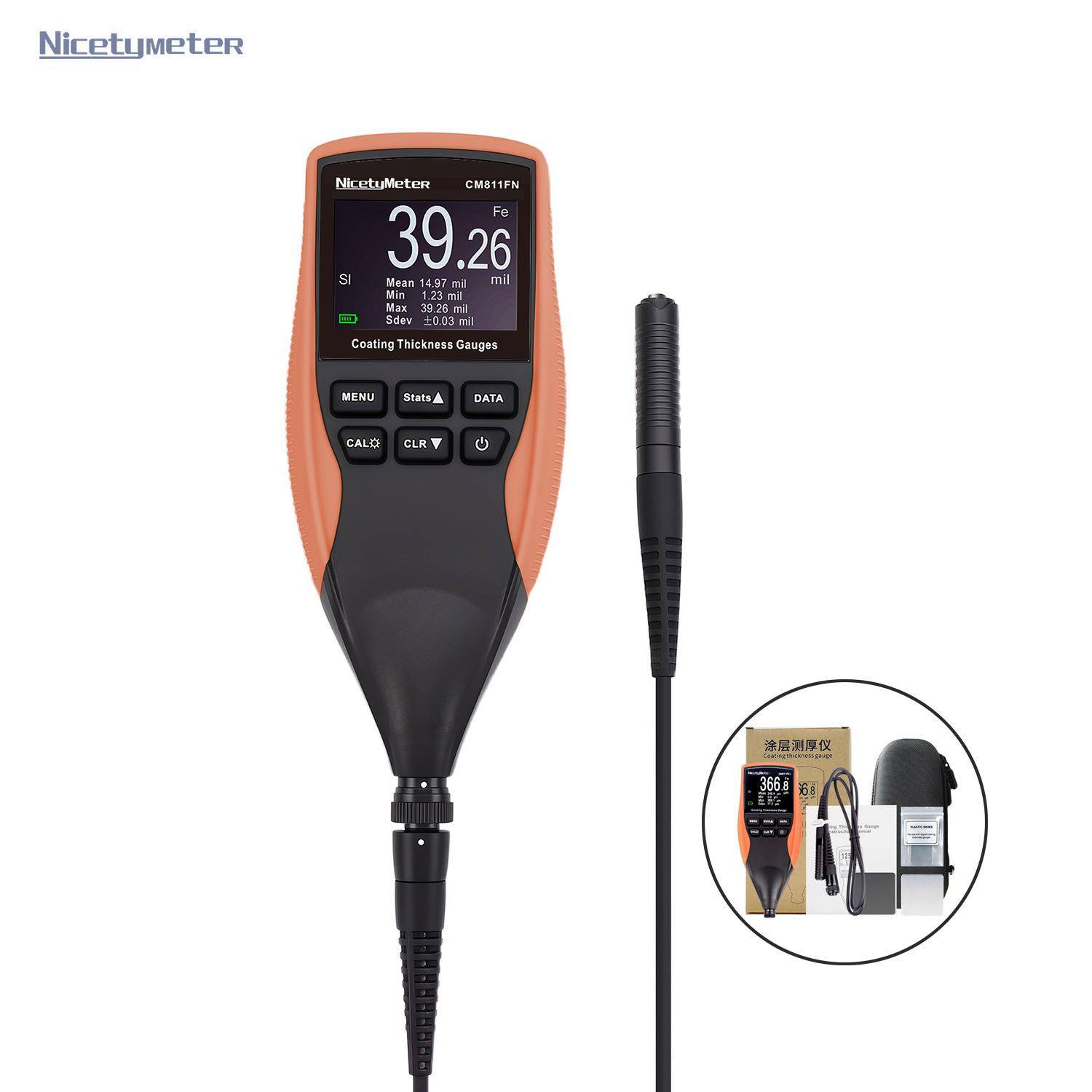 漆膜仪CM8811FN铁铝双基二合一钣金喷漆检测1250um双基检测