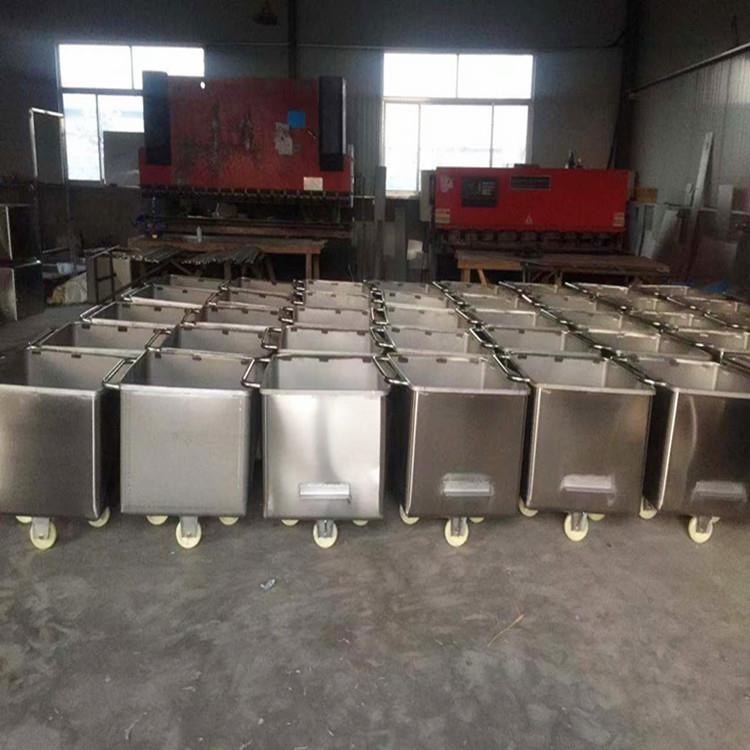 不锈钢料斗车200升不锈钢周转车食品厂物料周转车食品厂小料车