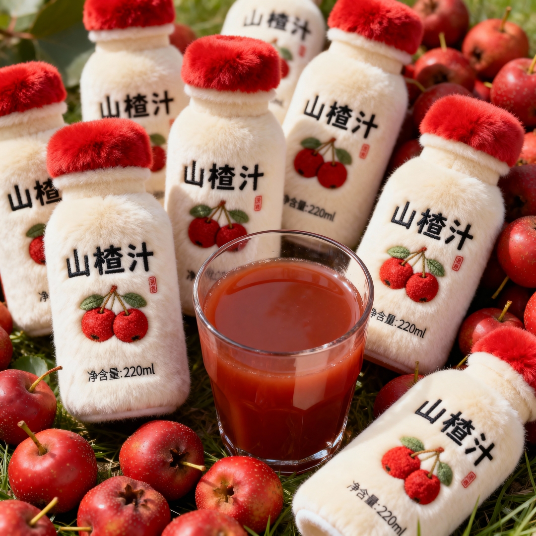 【年货上新】山楂汁220ml*20瓶酸甜开胃果味饮料聚餐年货整箱热销