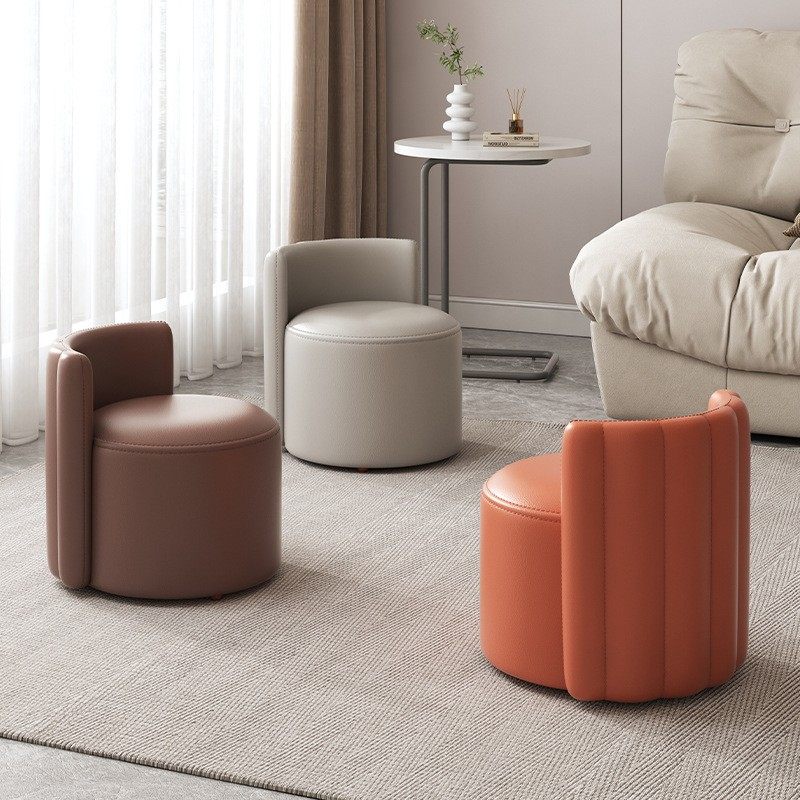 客厅沙发椅坐墩创意靠背小椅子简约茶几矮凳皮革小凳子家用换鞋凳,3C数码配件,其它配件,淘宝优惠券,粉丝福利购,淘宝优惠卷
