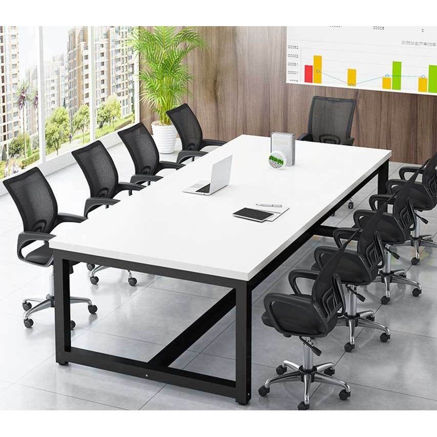 会议桌简约现代长方形桌子大型工作台简易办公桌培训洽谈桌定 做