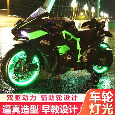 新款大号儿童电动摩托车2-5孩-6岁男轮女小超宝宝充电两玩具新款