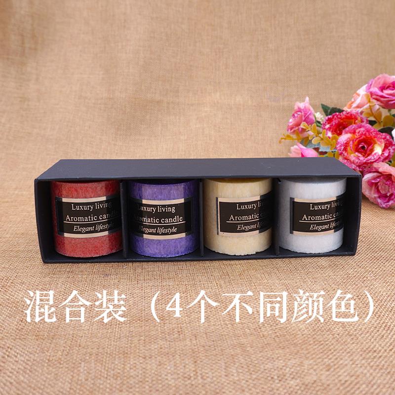 新款厅香薰蜡烛礼盒 吧房间客SPA酒烟除味无烟蜡烛 浪漫熏香吸氛