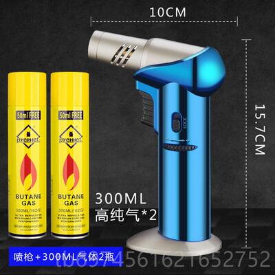 新款喷打火机防风气体枪点艾灸点艾条专用温气直冲雪茄焊枪高点充