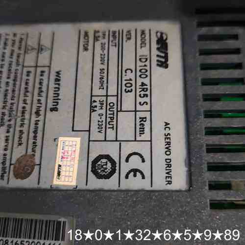 EVTA艾威图伺服驱动器ID100-4R5S电机80SD0