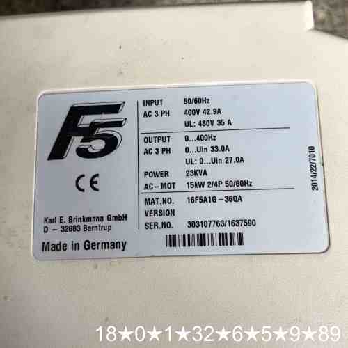 科比F5变频器！16F5A1G-36QA（15KW），实