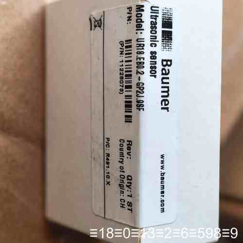Baumer超声波传感器，型号UR18.EBO.2-GP议价