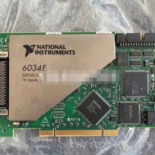 NI PCI-6034E数据采集卡，16路模拟输入，200