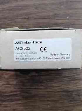 全新原装IFM易福门AC2502模块，德国制造，带原包装和说