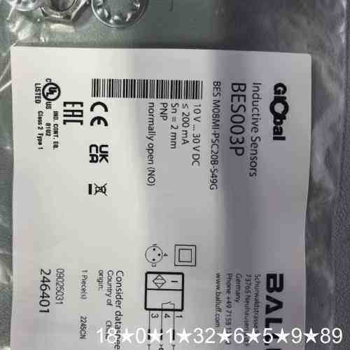 接近开关 BES003P 正品 ！型号BES M