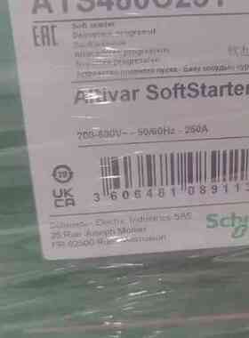 ATS480C25Y 软起动器 208-690V 250A 工业控制电气配件议价维修
