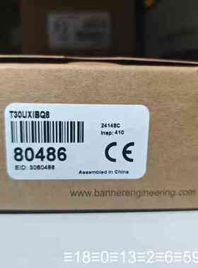 BANNER邦纳 T30UXIBQ8 订货号：80486议价